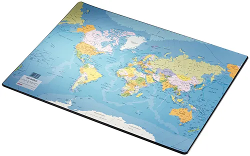 Image Esselte Desk Mat with World Map, 40x53cm
