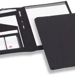 Rexel Soft Touch Suede Effect Personal Organizer Folio, Black