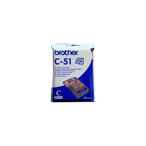 Compare Brother C251S Carbon with Brother C51 Carbon Paper, 30 Sheets, A7