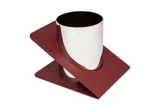 Compare Rexel JOY Pen Holder, Blissful Blue with Zenith 820 Metal Pen/Pencil Holder, Nickel Bordeaux Silver