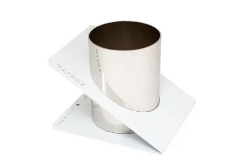 Compare Rexel JOY Pen Holder, Blissful Blue with Zenith 820 Metal Pen/Pencil Holder, Nickel Silver White