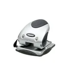 Rexel Precision 240 Two-Hole Punch, Silver/Black