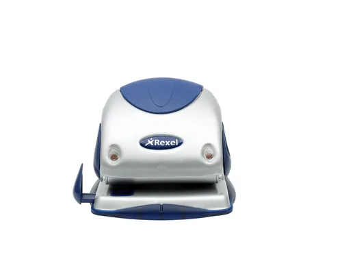 Compare Rexel Precision 215 Two-Hole Punch, Silver/Black with Rexel Precision 225 Two-Hole Punch, Silver/Blue