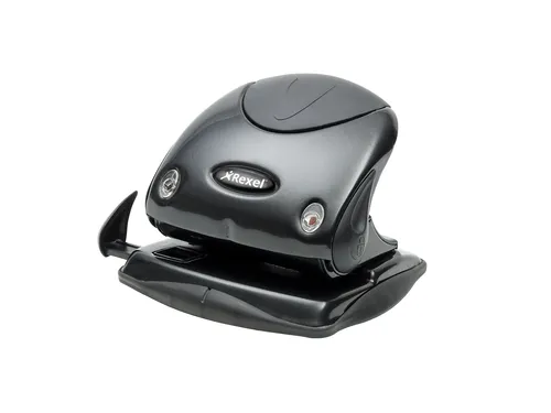 Compare Rexel Precision 215 Two-Hole Punch, Silver/Black with Rexel Precision 225 Two-Hole Punch, Black