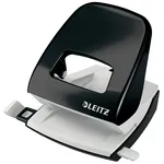 Leitz WOW 5008 Metal Two-Hole Punch, 30-Sheet Capacity, Blister Pack
