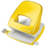 Leitz WOW 5008 Metal Two-Hole Punch, 30-Sheet Capacity, Blister Pack