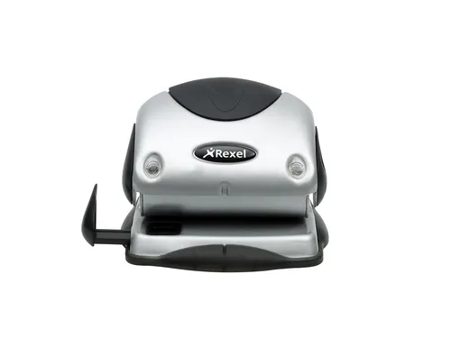 Compare Rexel P225 Two-Hole Punch with Rexel Precision 215 Two-Hole Punch, Silver/Black