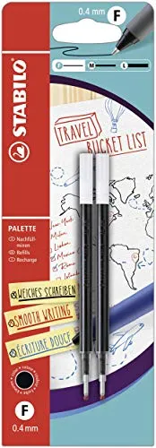 Image STABILO PALETTE Retractable Rollerball Pen with Clip, 10 pcs