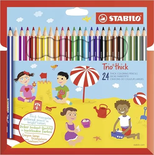 Image STABILO Trio Thick Multicolour Pencils, 24 pc