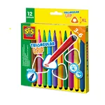 SES Creative Triangular Grip Colouring Pens - Ergonomic