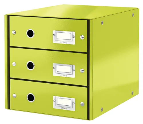 Compare Leitz Click & Store Drawer File Cabinet with Leitz Plus File Storage Box Polystyrene Red