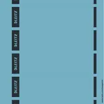 Leitz 16862035 Self-Adhesive Rectangle Labels, Blue, 150 pcs