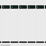 Leitz PC Printable Spine Label for LAF 180° 50mm