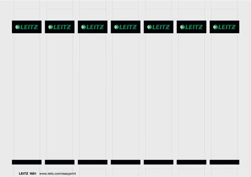 Compare Esselte Spine Labels for LAF 75mm with Leitz PC Printable Spine Label for LAF 180° 50mm