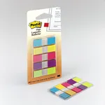 3M 683-5CB Self-Adhesive Tabs, 100 Sheets, Assorted Colors (Blue, Green, Pink, Purple, Yellow)