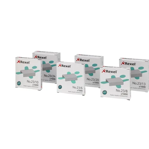 Compare Rexel Staples No. 23/24, Pack of 1000 with Rexel Omnipress Staples, Capacity 30 Sheets