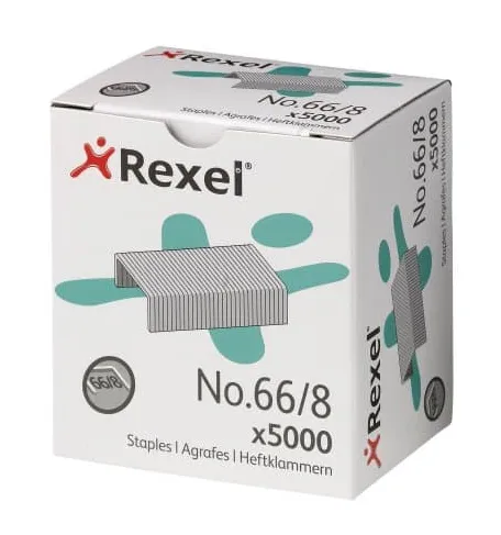 Compare Rexel Staples No. 66/8, Pack of 5000 with Rexel Omnipress Staples, Capacity 30 Sheets