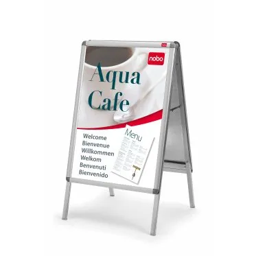 Compare Nobo Elipse Combination Board Cork/Steel 900x1200mm with Nobo Essence A1 A-Frame Pavement Sign