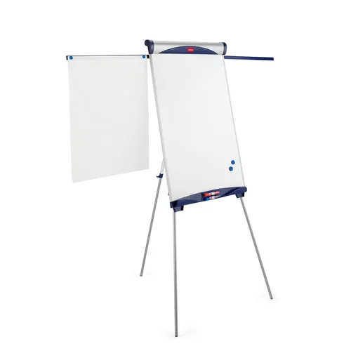 Compare Nobo Essence Tripod Melamine Whiteboard Easel with Nobo Impression Pro Tripod Steel Magnetic Whiteboard Easel with Extended Display Arms