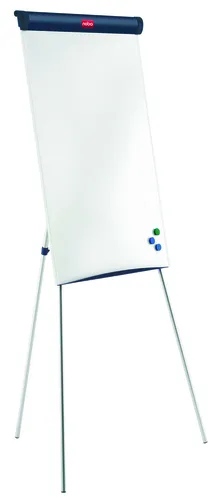 Compare Nobo Barracuda Magnetic Flipchart Easel (Retail Pack) with Nobo Essence Tripod Melamine Whiteboard Easel