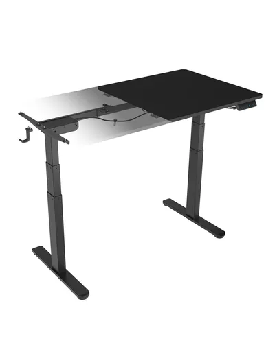 Compare ICY BOX IB-EW122B-TT Standing Desk with Techly ICA-TB-TPM-3 Standing Desk, Black