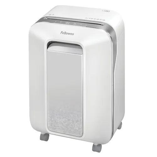 Fellowes Powershred LX201 Micro-Cut Paper Shredder, White