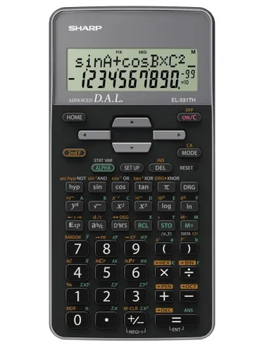 Sharp EL-531TH Pocket Scientific Calculator - Black/Grey