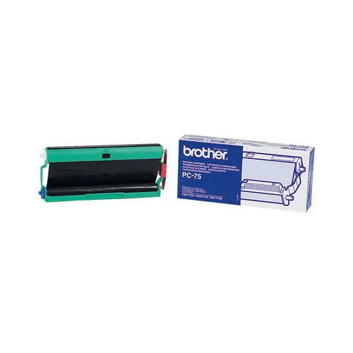 Image Brother PC-75 Fax Cartridge and Ribbon, 144 Pages, Black, 1 Pc