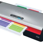 GBC 250 Hot Laminator - 500 mm/min, Black, Grey, Red