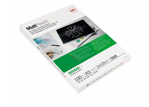 Image GBC A3 Matt Laminating Pouch 125 Micron