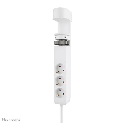 Image Neomounts DS22-840WH6 Desk Power Strip with Clamp, 3x AC Outlets, 1x USB-C PD, 1x USB-A QC, 1.8m Cable, White