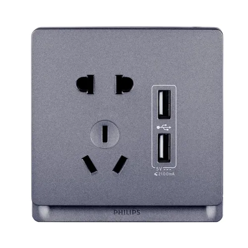 Philips 6947939163540 Grey Socket-Outlet
