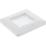 InLine Wall Frame with Brush Pass for TV, White RAL9010