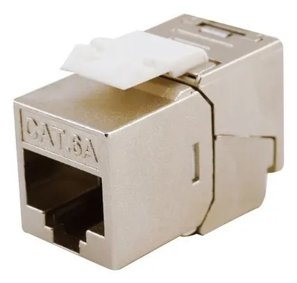 Image Equip Cat.6A Slim Keystone Jack - Shielded, 10Gbps Ethernet Keystone Connector