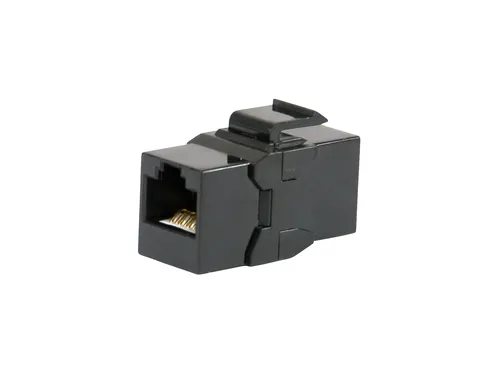 Image Equip Cat.6A Unshielded Keystone Inline Coupler, RJ45 Female to Female