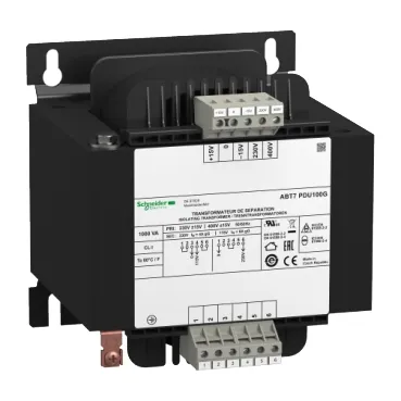 Compare Schneider Electric ABT7PDU006B Voltage Transformer with Schneider Electric ABT7PDU100G 100VA Control Transformer