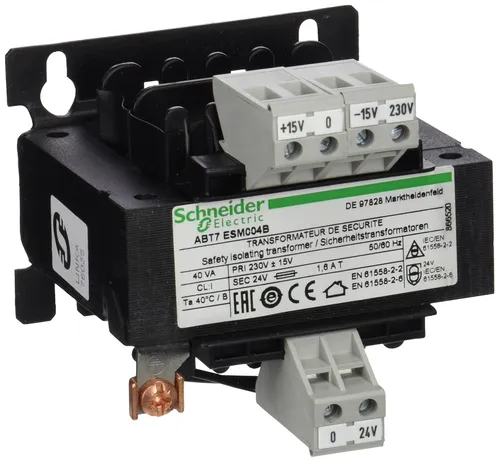 Compare Schneider Electric ABT7ESM004B Voltage Transformer with Schneider Electric ABT7PDU100G 100VA Control Transformer