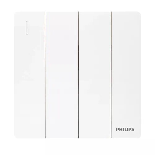 Philips 6947939152544 White Polycarbonate Light Switch