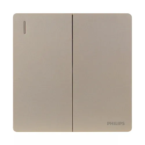 Image Philips 6947939153411 Polycarbonate Light Switch, Champagne Finish