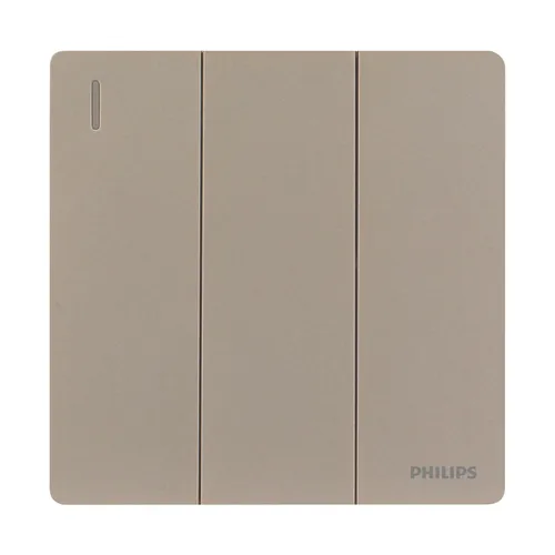 Image Philips 6947939153473 Champagne Gold Polycarbonate Light Switch