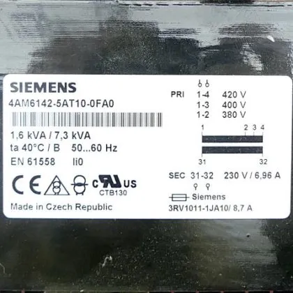 Compare APC Smart-UPS RT Isolation Transformer with Siemens 4AM61425AT100FA0 Isolation Transformer