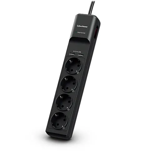 Compare CyberPower P0420SUD0-DE Surge Protector with 4 Outlets and 2 USB-A Ports with Philips SPP5127A/17 Surge Protector