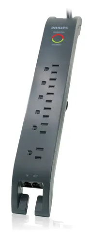 Image Philips SPP4061B/17 4-Outlet Surge Protector with 1080 Joules Protection