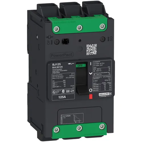 Image Schneider Electric QO116L125PG 16-Space, 125-Amp, Main Breaker Electrical Distribution Board