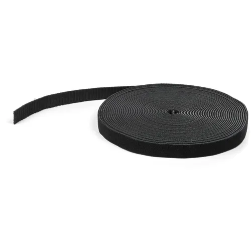 StarTech.com 50ft (15.2m) Black Cut-to-Size Reusable Hook and Loop Cable Tie Roll