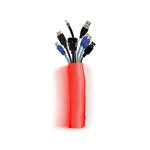 Multibrackets M Universal Self-Wrapping Cable Sock, 40mm Diameter, 25m Length, Red