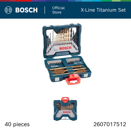 Image Bosch X-Line 40 Titanium Drill Bit and Screwdriver Set