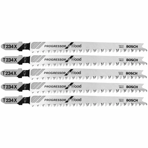 Image Bosch T234X Jigsaw Blade, High Carbon Steel (HCS), 2 pcs
