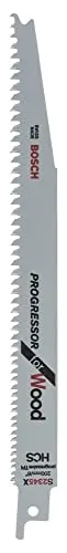 Compare Bosch S 1122 VF Flexible Sabre Saw Blades for Wood and Metal with Bosch S 2345 X Progressor Sabre Saw Blades for Wood