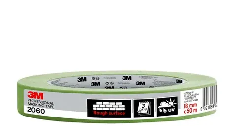 Compare 3M PT206018 Paper Masking Tape, 50m Length, Indoor/Outdoor Painter's Tape with 3M PT206036 50m Paper Masking Tape for Indoor/Outdoor Painting